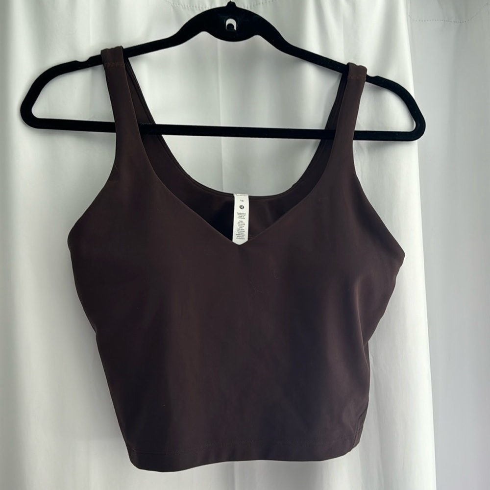 Lululemon women’s size 10 align tank dark brown